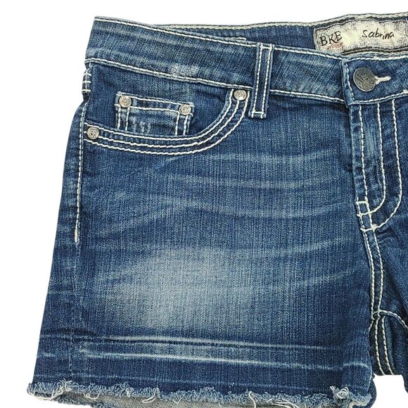 BKE Sabrina Womens Cutoff Denim Jean Shorts Distressed Size 30 - Picture 4 of 11